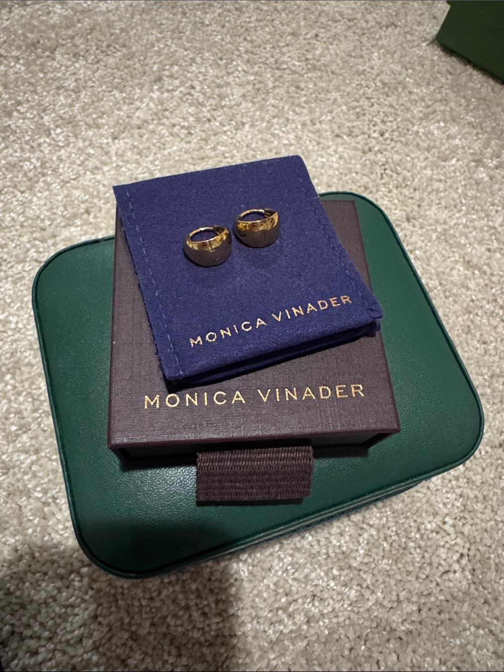 Monica Vinader Tapered Huggie Earrings